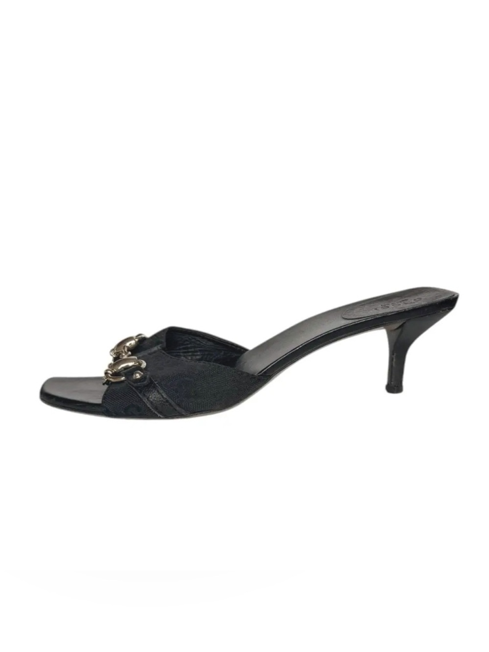 Gucci Black Leather Horsebit Mules with Gold Hardware Size 9 - Picture 3 of 6